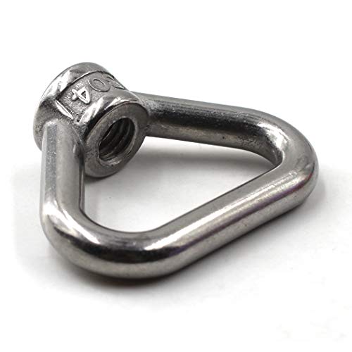 Flomore M8 Lifting Eye Nut Ring Triangle Shape Thread Eye Nut 304 Stainless Steel Nut Pack of 4 - Image 4