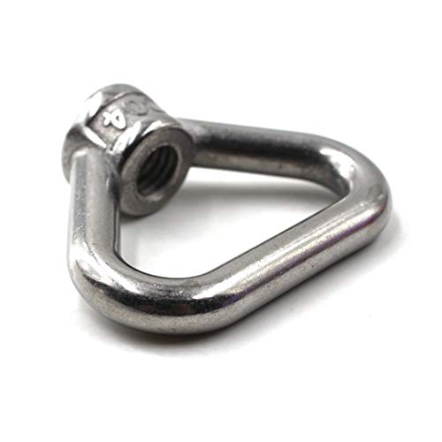 Flomore M8 Lifting Eye Nut Ring Triangle Shape Thread Eye Nut 304 Stainless Steel Nut Pack of 4 - Image 3