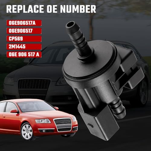 ISINFLASH 06E906517A EVAP Vapor Canister Purge Valve Solenoid Assembly Compatible With Volkswagen VW Beetle Eos Golf Sportwagen GTI Jetta Passat Rabbit Touareg Audi A4 A6 0280142431 - Image 3
