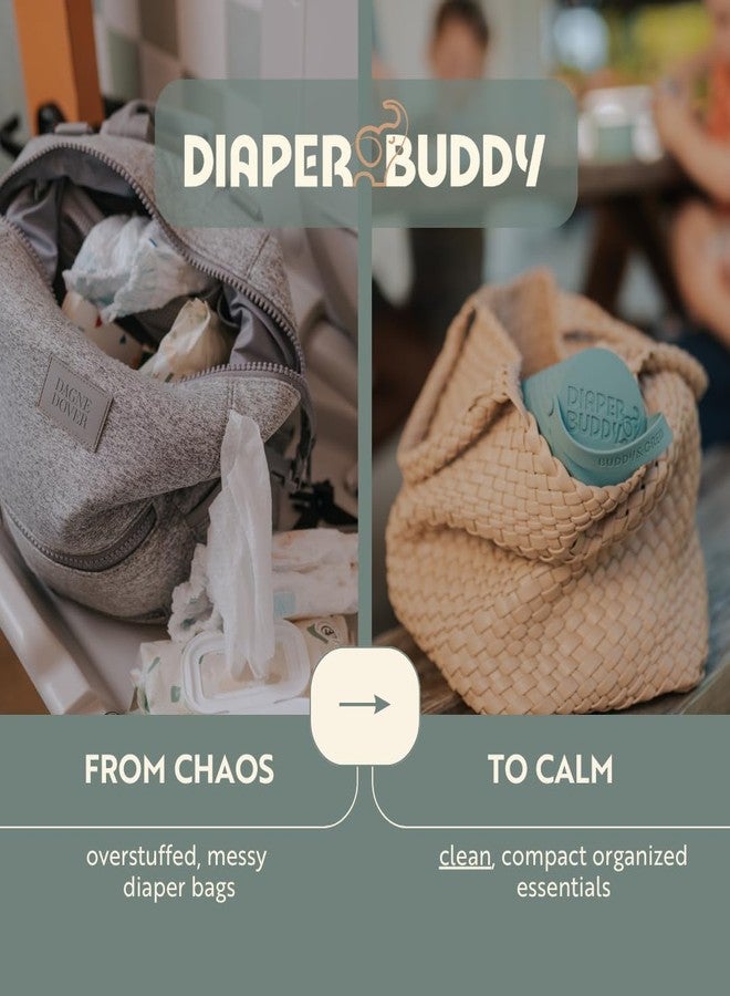 DiaperBuddy Portable Diaper Changing Kit – Compact All-in-One Diaper Organizer with Wipes Case, Diapers & Disposable Waste Bags for On-The-Go Parents - Image 3