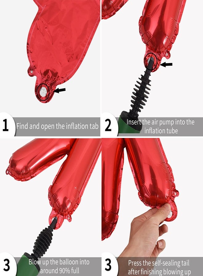 TONIFUL 16 Inch I Love You Balloons Valentine’s Day Decoration Letter Foil Balloons - Perfect for Romantic Valentine's Day Wedding Bridal Shower Anniversary Engagement Party Supplies（Red） - Image 4