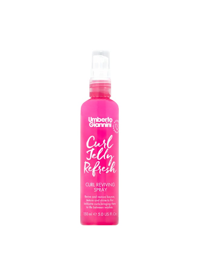 Umberto Giannini Curl Refresh & Revitalize Spray - Instantly Re-Activates Curls on Day-Old Hair, Reduces Frizz & Adds Shine Without Weighing Hair Down (150 ml) - Image 1