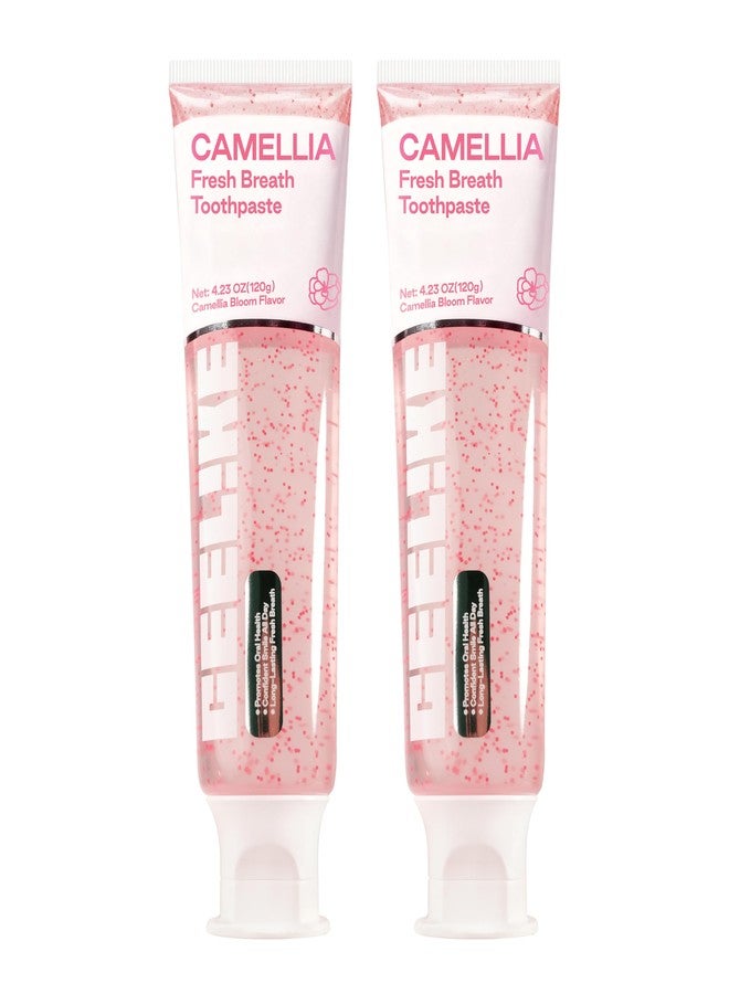 CEELIKE Camellia Fresh Breath Toothpaste, Natural Floral Flavor for Long - Lasting Oral Freshness, Enriched with Plant Extracts, 4.23 Oz (2 Pack - Image 1