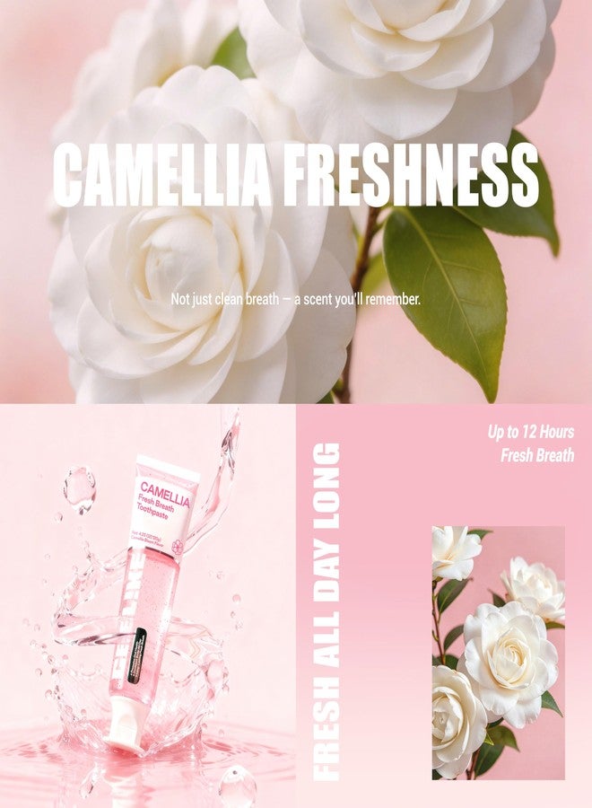 CEELIKE Camellia Fresh Breath Toothpaste, Natural Floral Flavor for Long - Lasting Oral Freshness, Enriched with Plant Extracts, 4.23 Oz (2 Pack - Image 3