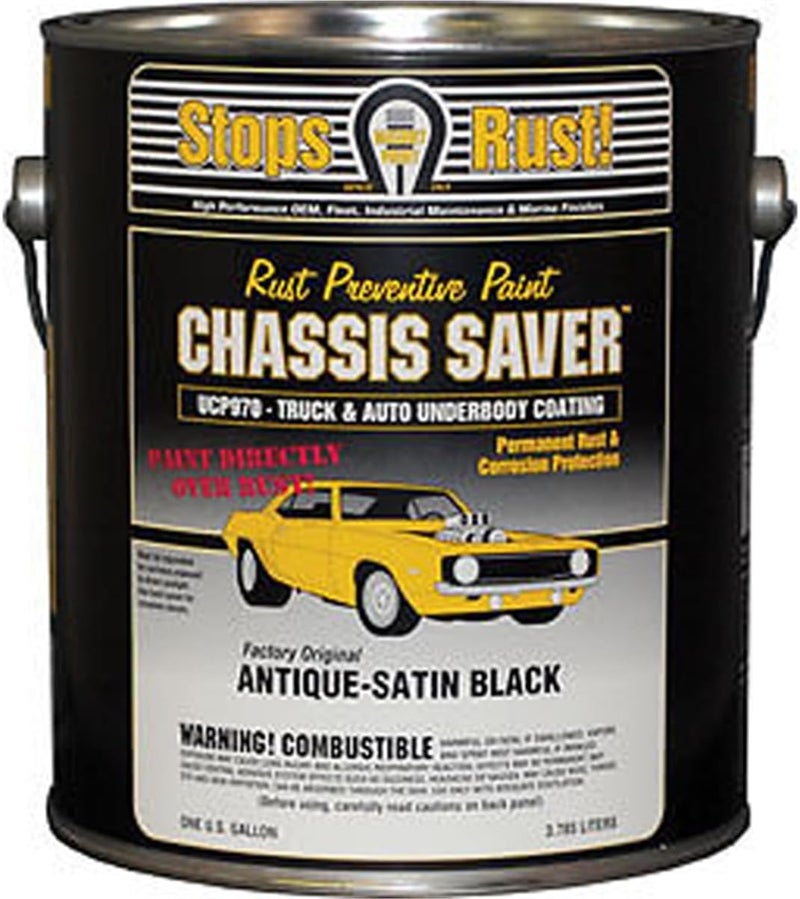 Magnet Paint UCP970-01 Chassis Saver Rust Preventative Paint, Satin Black, 1 Gallon