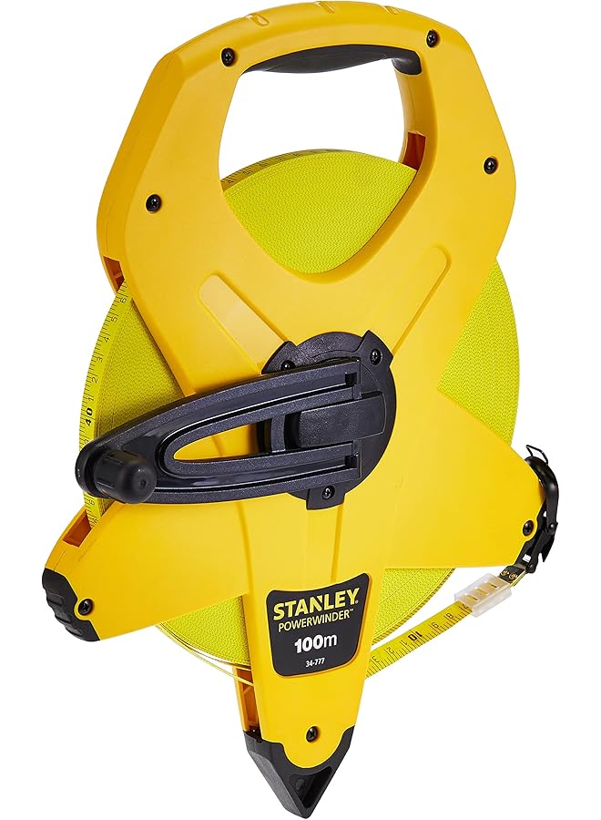 Stanley Yellow Fiberglass Open Measuring And Layout Tools 100 Metre 2 34 777 - Image 1