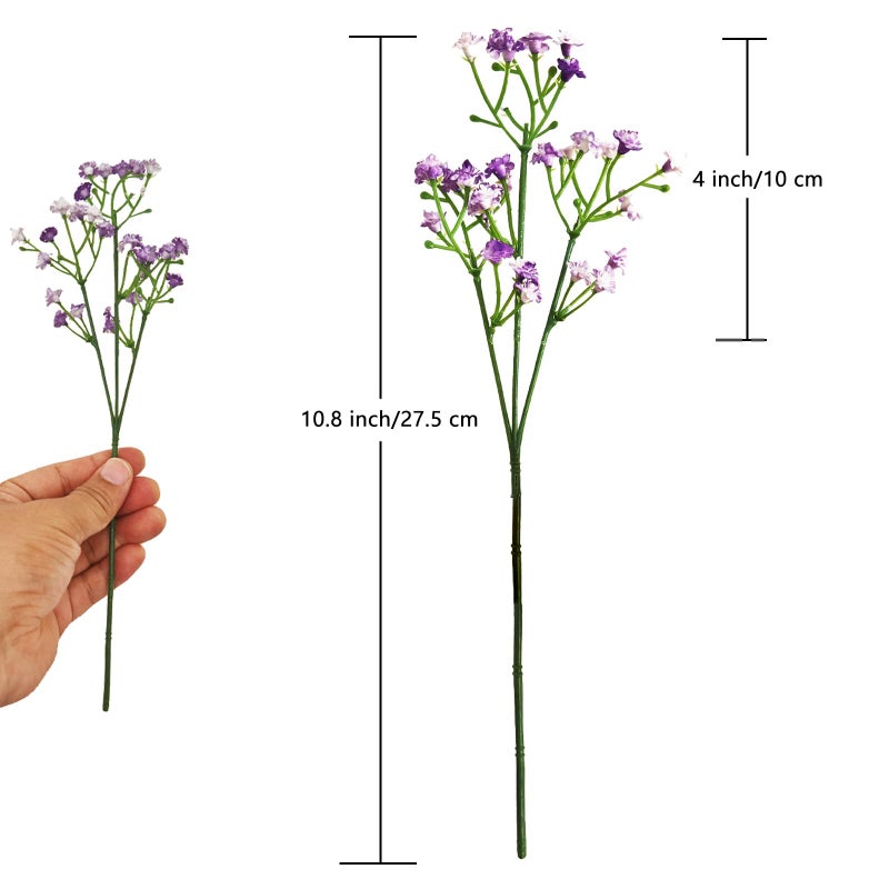 ABAJI Babys Breath Artificial Flowers Gypsophila Real Touch Flowers for Wedding Party Home Garden Decoration - Image 2