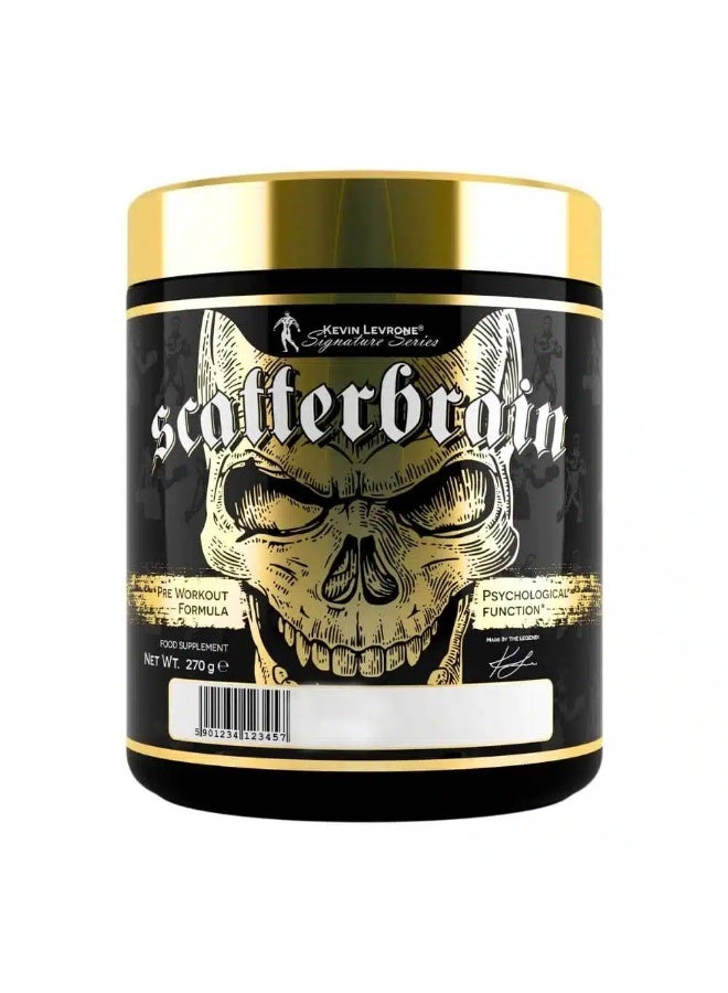 Kevin Levrone Scatterbrain  Intense Focus & Energy Pre-Workout Formula Orange Mango 270gram