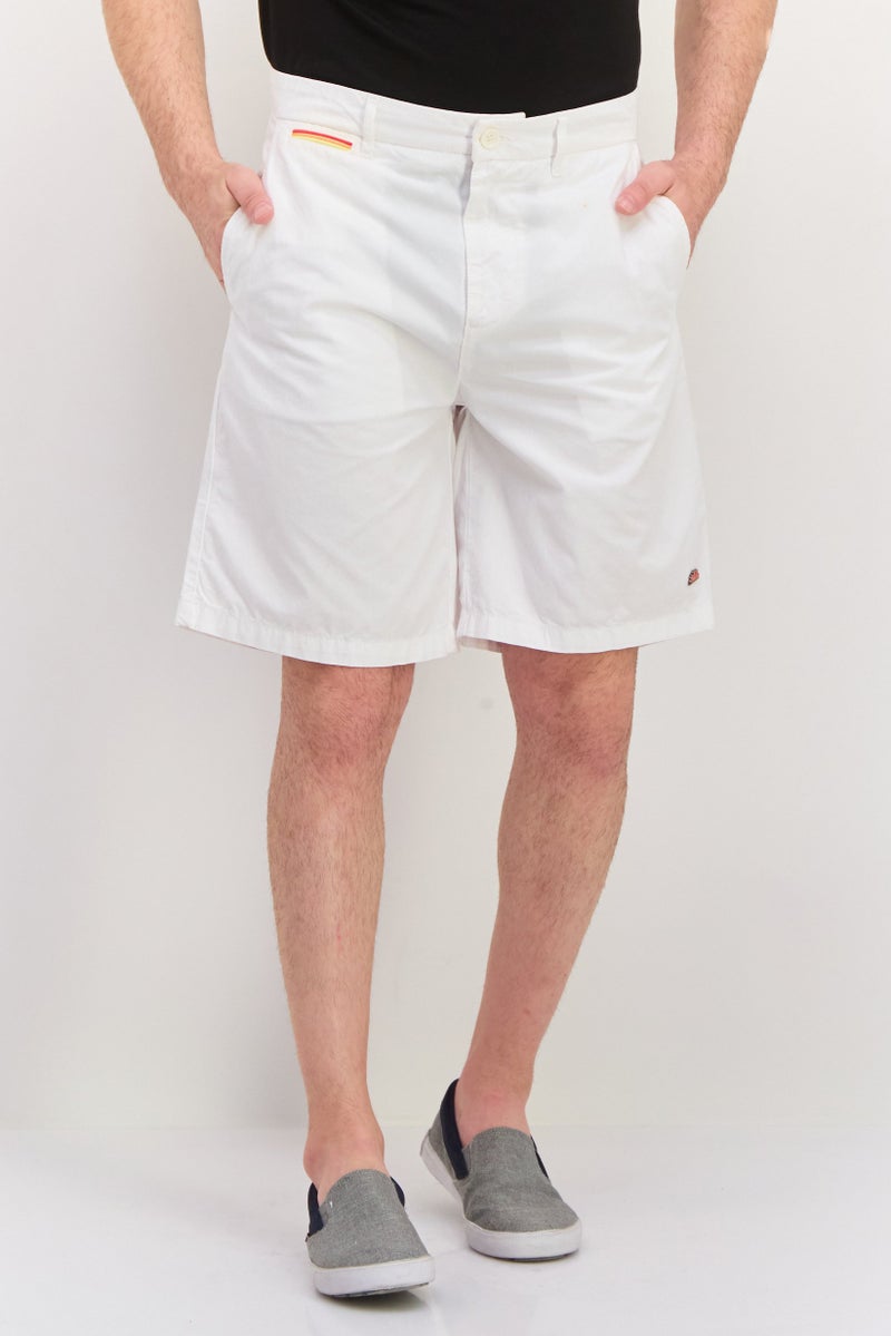 Sundek Men Patch Logo Beachwear Shorts , White  - Image 1