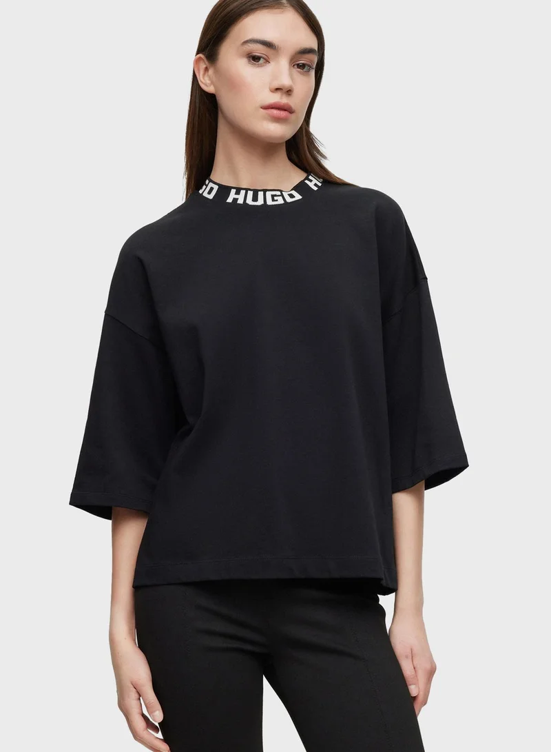 HUGO Crew Neck Logo T-Shirt