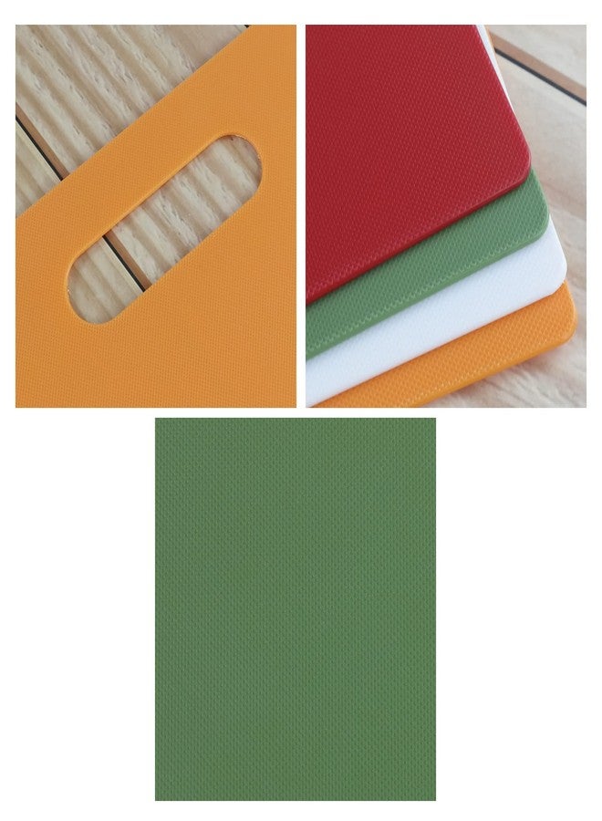 Lesbin 4-Piece Small Plastic Cutting Board with Handles - Image 3