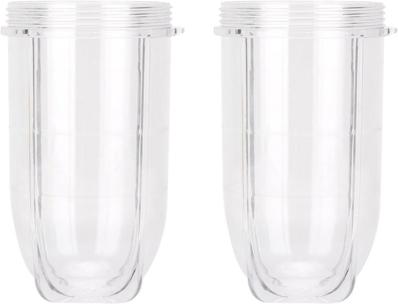 2 PCS Replacement Cups For Magic Bullet Replacement Parts 16OZ Blender Cups Jar compatible with 250W Magic Bullet MB1001 Series Juicer Mixer