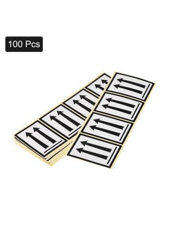 MECCANIXITY Rectangle Black Arrows This Side Up Safe Handling Stickers For Shipping And Packing White With Black Words 2.88 X 4Inch Pack Of 100  - Image 3