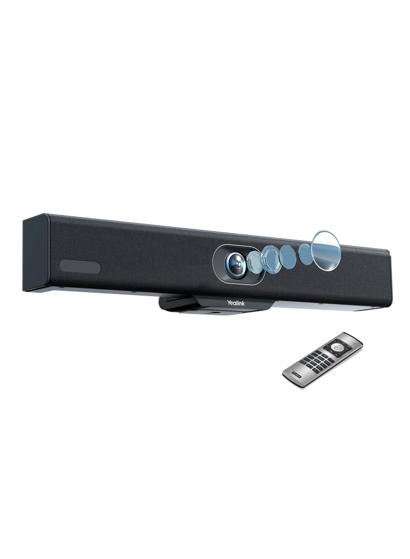 يالينك Yealink MeetingBar A10 Video Conference Room System 4K 120° Wide Angle Camera AI Auto Framing Conference Webcam with 8 Mics Arrays Speaker Tracking Noise Cancellation Teams Zoom Certified - Image 1