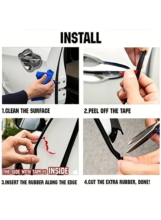 Generic Car Door Edge Protector Guard Rubber Seal Strip Decorative Anti-Collision Black 5M  - Image 4
