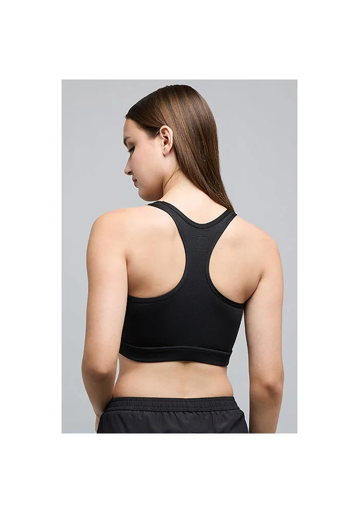 R&b  Solid Sports Bra with Scoop Neck for Women | Best Price UAE