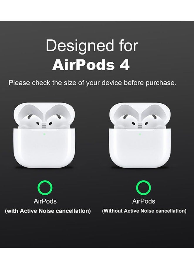 Muyixin Case Compatible With AirPods 4th 2024 Shell Shockproof Armor Case Cover with with Carabiner - Image 3