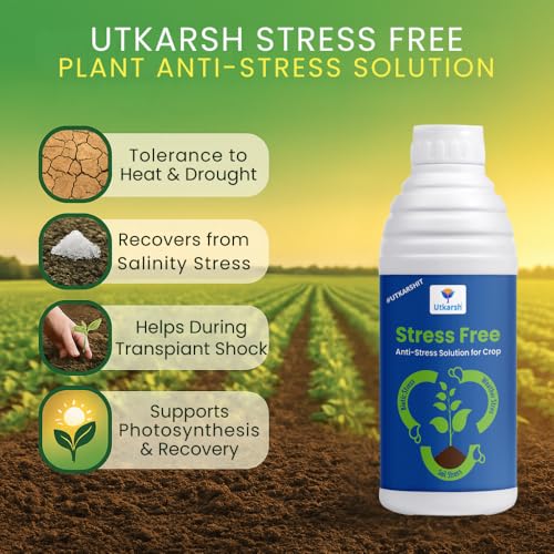 Utkarsh Stress Free - Humic acid, Fulvic acid & Amino Acid Seaweed Extract based Biostimulant, Stimulates Flowering & Fruit Setting, Promotes Vigorous Root & Shoot Growth | 250 ml; Pack of 1 - Image 2
