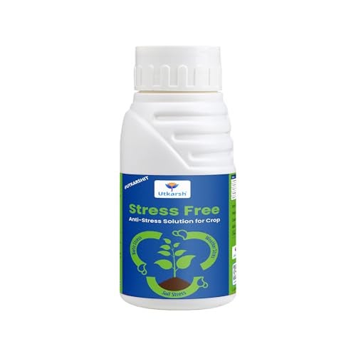 Utkarsh Stress Free - Humic acid, Fulvic acid & Amino Acid Seaweed Extract based Biostimulant, Stimulates Flowering & Fruit Setting, Promotes Vigorous Root & Shoot Growth | 250 ml; Pack of 1 - Image 1