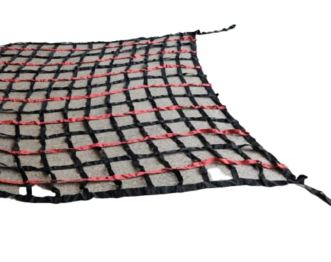 AMZ SPORTS NETS AMZ Sport Nets Truck Container Cargo Net Belt 2inch Patti Cargo Net for Goods Safety | Heavy Duty Cargo Net for Truck, Pickup Containers and Construction Safety | (Belt, 8FT x 8FT) - Image 1