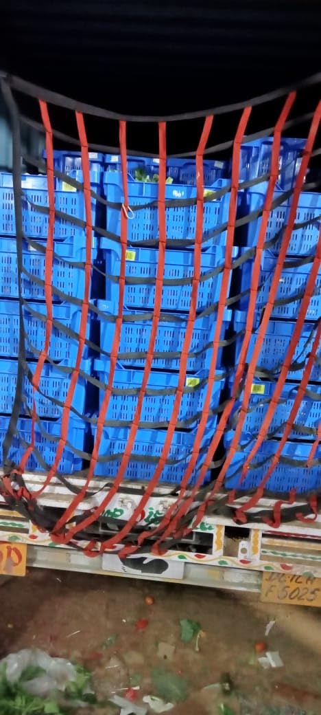 AMZ SPORTS NETS AMZ Sport Nets Truck Container Cargo Net Belt 2inch Patti Cargo Net for Goods Safety | Heavy Duty Cargo Net for Truck, Pickup Containers and Construction Safety | (Belt, 8FT x 8FT) - Image 4