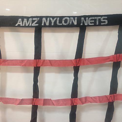AMZ SPORTS NETS AMZ Sport Nets Truck Container Cargo Net Belt 2inch Patti Cargo Net for Goods Safety | Heavy Duty Cargo Net for Truck, Pickup Containers and Construction Safety | (Belt, 8FT x 8FT) - Image 3