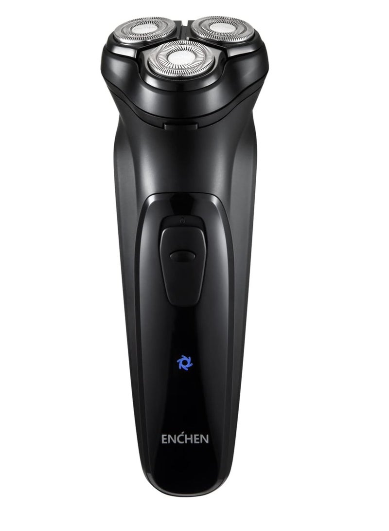 ENCHEN ENCHEN Men's Electric Grooming Tool – Rechargeable 3D Floating Head, Built-in Pop-up Trimmer, Multi-Function Design – Black  - Image 1
