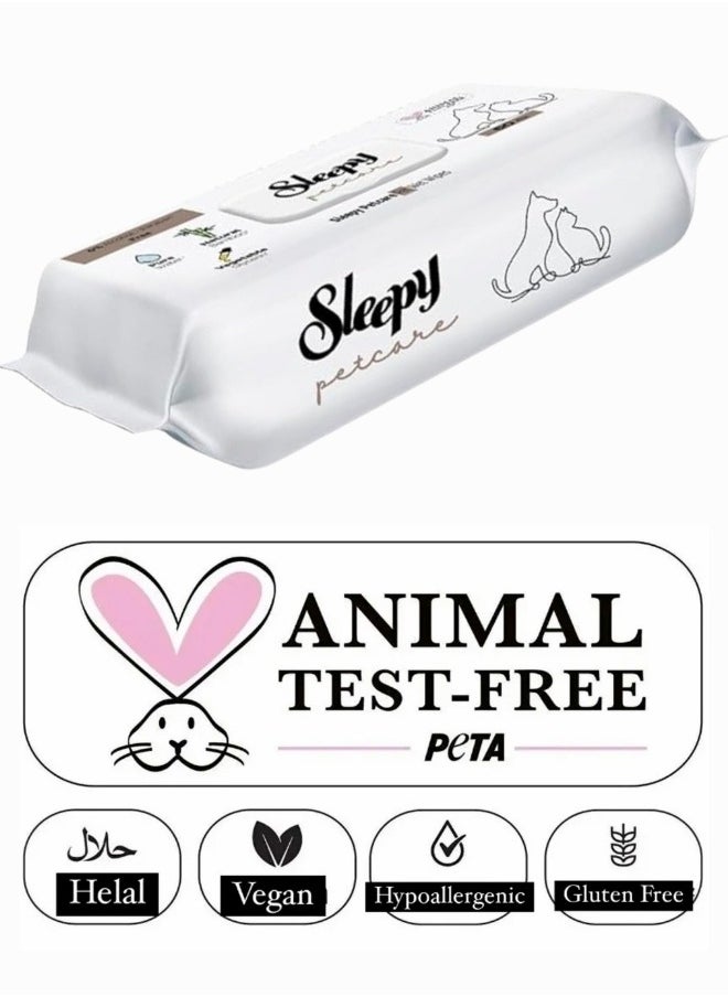 Sleepy - Sleepy Natural Bamboo Pet Wipes -60 Sheets- Gentle, pure, and eco-friendly care for your furry friend! - Image 1