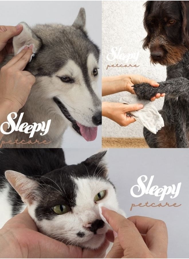 Sleepy - Sleepy Natural Bamboo Pet Wipes -60 Sheets- Gentle, pure, and eco-friendly care for your furry friend! - Image 1