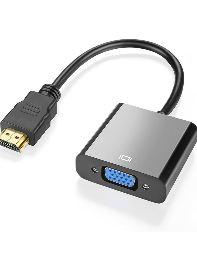 erorex - HDMI to VGA Adapter HD, Male (HDMI) to VGA (Female) Converter for PC, Monitor, Projector, HDTV, Xbox etc - Image 1