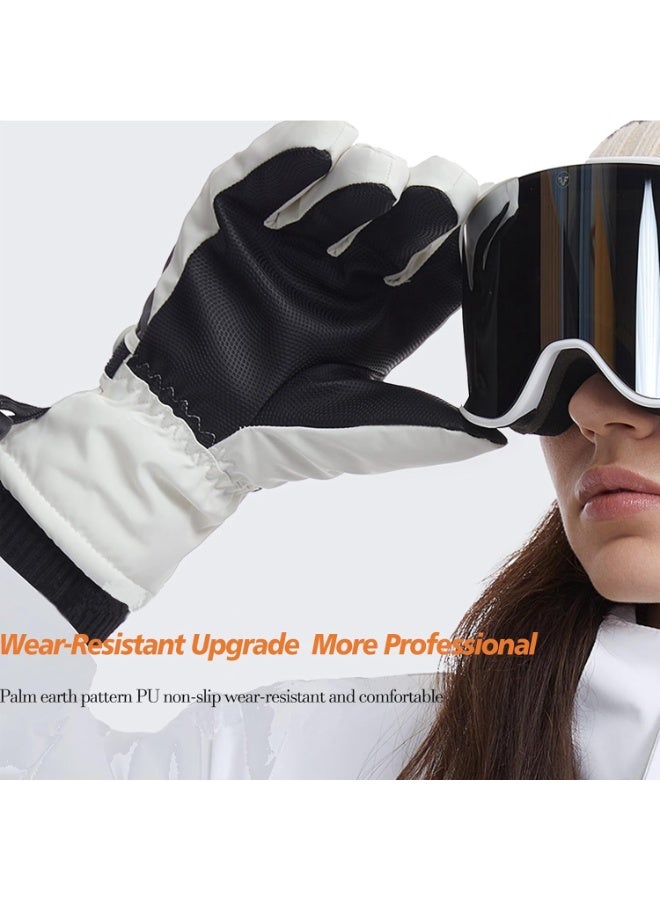 قفازات تزلج شتوية للرجال والنساء، قفازات تزلج على الجليد مقاومة للماء والرياح بشاشة تعمل باللمس بعشرة أصابع، قفازات تزلج شتوية معزولة ودافئة، للطقس البارد القارس - Image 3