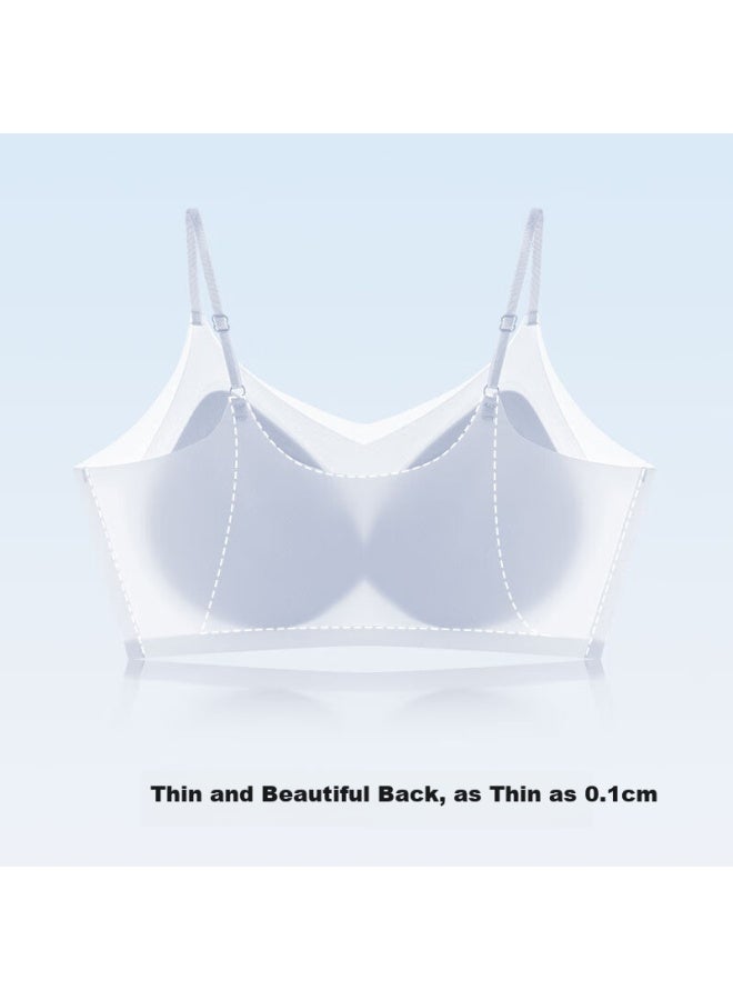 Liberal Ziyouxi Women's Bra, Underwear Brassiere, 7a Antibacterial, Summer Ice Silk Cool Feeling, Seamless Vest-style Air Conditioning Shirt, Breathable And Adjustable - Image 5