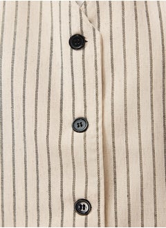 trendyol Striped Linen Look Woven Vest TCTSS24YL00010  - Image 5