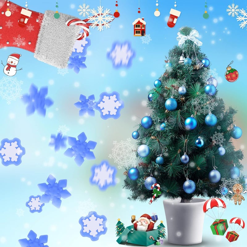 Jerify 40 Pcs Snowflake Winter Fidget Toys Christmas Kawaii Stress Relief Fidget Toys Xmas Stockings Decorations Christmas Party Favors Goodie Bags Filler - Image 4