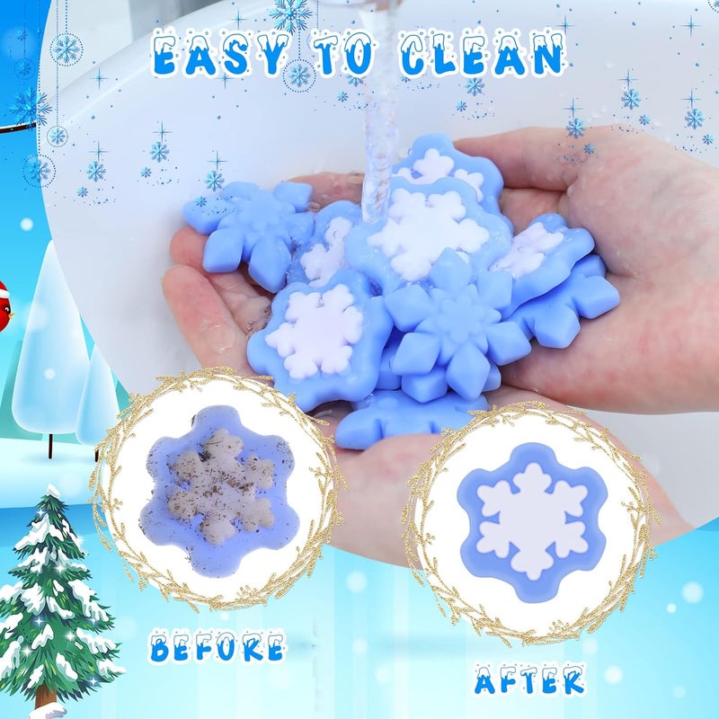 Jerify 40 Pcs Snowflake Winter Fidget Toys Christmas Kawaii Stress Relief Fidget Toys Xmas Stockings Decorations Christmas Party Favors Goodie Bags Filler - Image 2