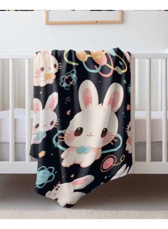 عام بطانية رقيقة من الفانيلا الكرتونية للأطفال والرضع (دافئة ومريحة، ومناسبة للنوم والألعاب) 70 سم * 100 سم - Image 3