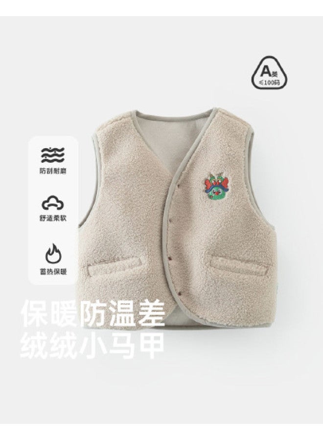 Vest Boys Fleece Vest Children's Outerwear Layering New Year's Outerwear - Image 1