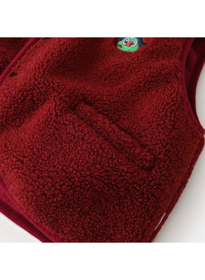 Vest Boys Fleece Vest Children's Outerwear Layering New Year's Outerwear - Image 5