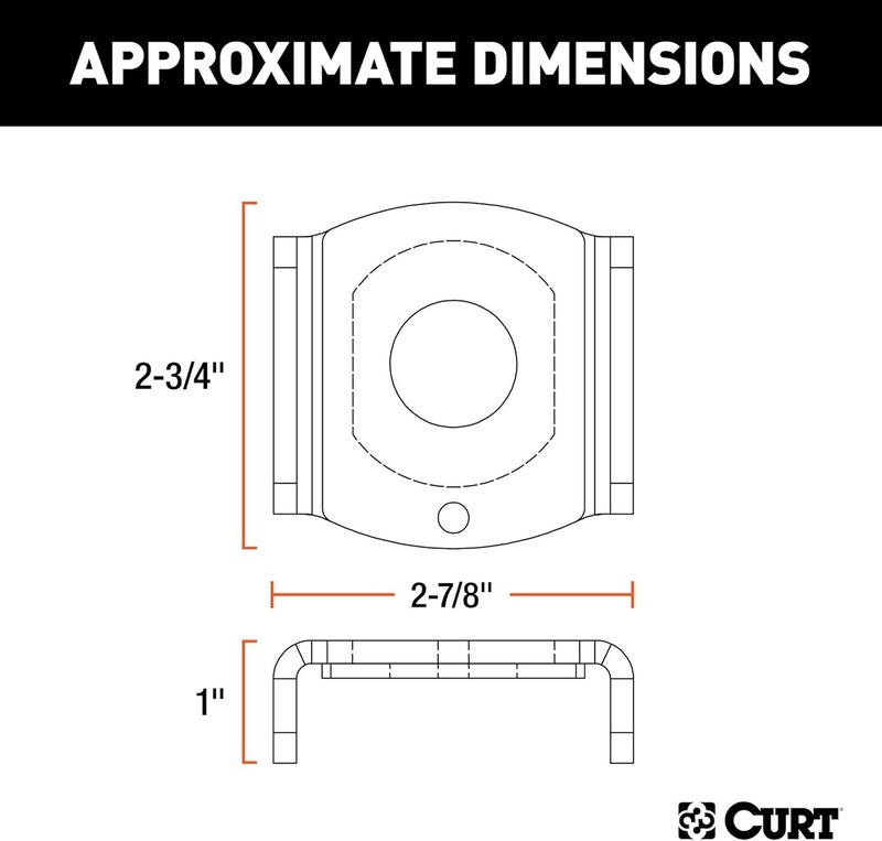 CURT 45007 Trailer Hitch Ball Mount Tongue Sleeve - Image 2