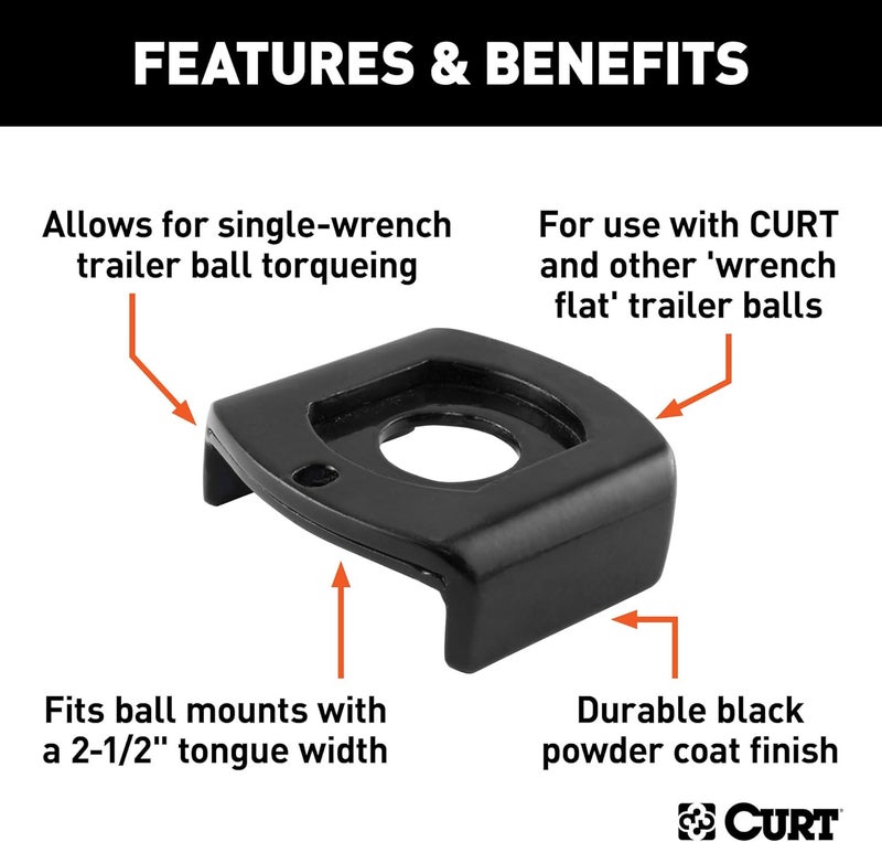 CURT 45007 Trailer Hitch Ball Mount Tongue Sleeve - Image 3