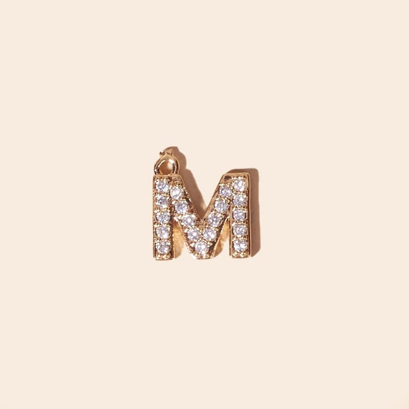 SALTY Anti Tarnish Signature M Alphabet Charm Pendant Necklace for Women | Stylish Locket Chain | Latest Fashion Jewellery Accessories for Girls | Minimal Jewelry | Ideal for Gifting | Marriage, Birthday | Gift for Valentine Day - Image 3