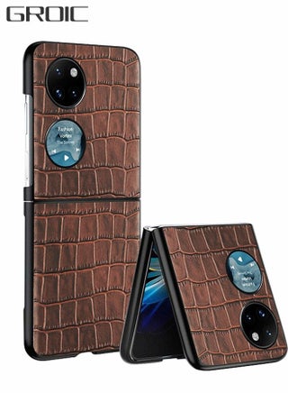 جراب واقٍ لهاتف Huawei P50 Pocket مقاس 6.9 بوصة، هاتف من جلد التمساح مقاوم للصدمات، غطاء فاخر البقر بطبقة علوية بتصميم عصري - pzsku/ZA87902193B7367939A20Z/45/_/1735360164/93bddfb7-d6d1-4def-869f-f5a0af741a5f