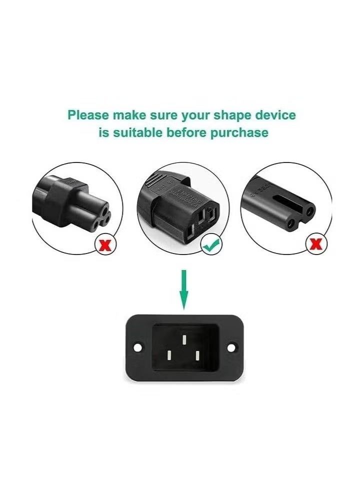 EFUMKE "UK Three-Prong Power Cord 1.8m - High-Quality AC Power Cord for Computers, Printers, LCD/LED Monitors - Compatible with Dell, HP, Samsung, Sony, and Lenovo" - Image 3