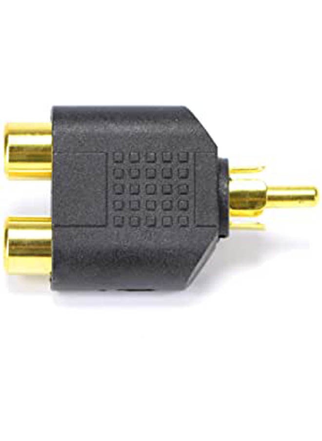 Nanotek - محول موزع RCA Y من 2 أنثى إلى 1 ذكر للصوت والفيديو - Image 1