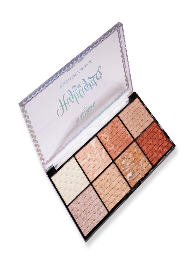 BEACHBORN INDIA Multicolor Highlighter Palette Highly Pigmented and Blendable | Matte Finish | Perfect Makeup with Radiant, Buildable Shades Build Perfect Makeup 8 Colour Palette (BBI-02-01 SHADE NO.1, 28G) - Image 1