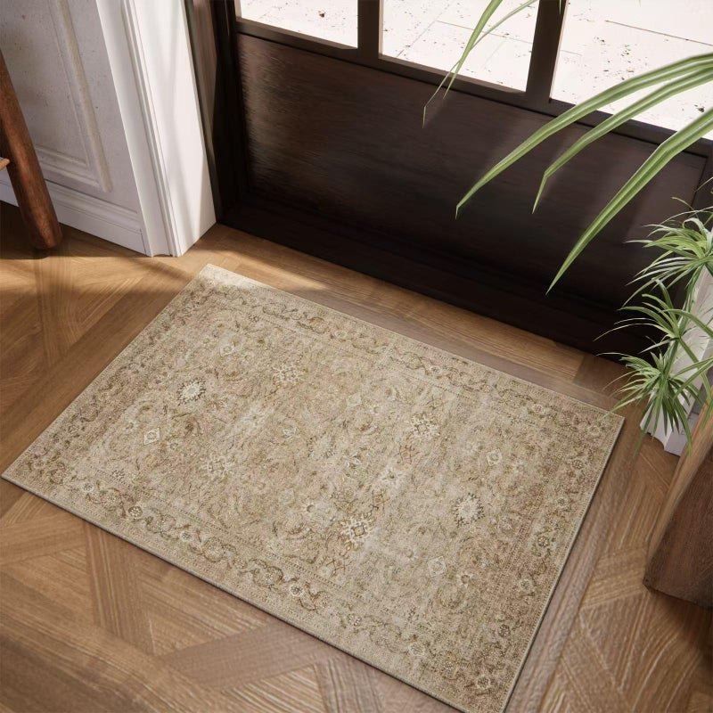 palohom Washable Door Mat Indoor Entrance: 2'x3' Small Entryway Rug Boho Area Rugs Non Slip Low Pile Soft Throw Rugs for Inside Front Door Floor Kitchen Bedroom Bedside Dorm Room Entry Home Office - Image 1