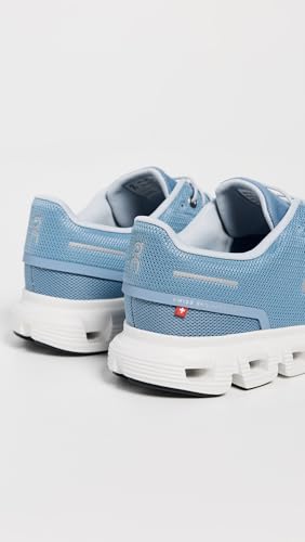 On Women's Cloud 6 Sneakers, Chambray/White, 8 Medium US - Image 4