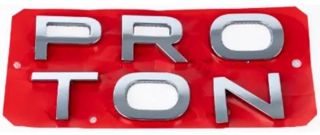 PROTON LETTER (REAR) (CHROME) Proton Saga Mc 1, MC2  (2019:Present) - Image 1