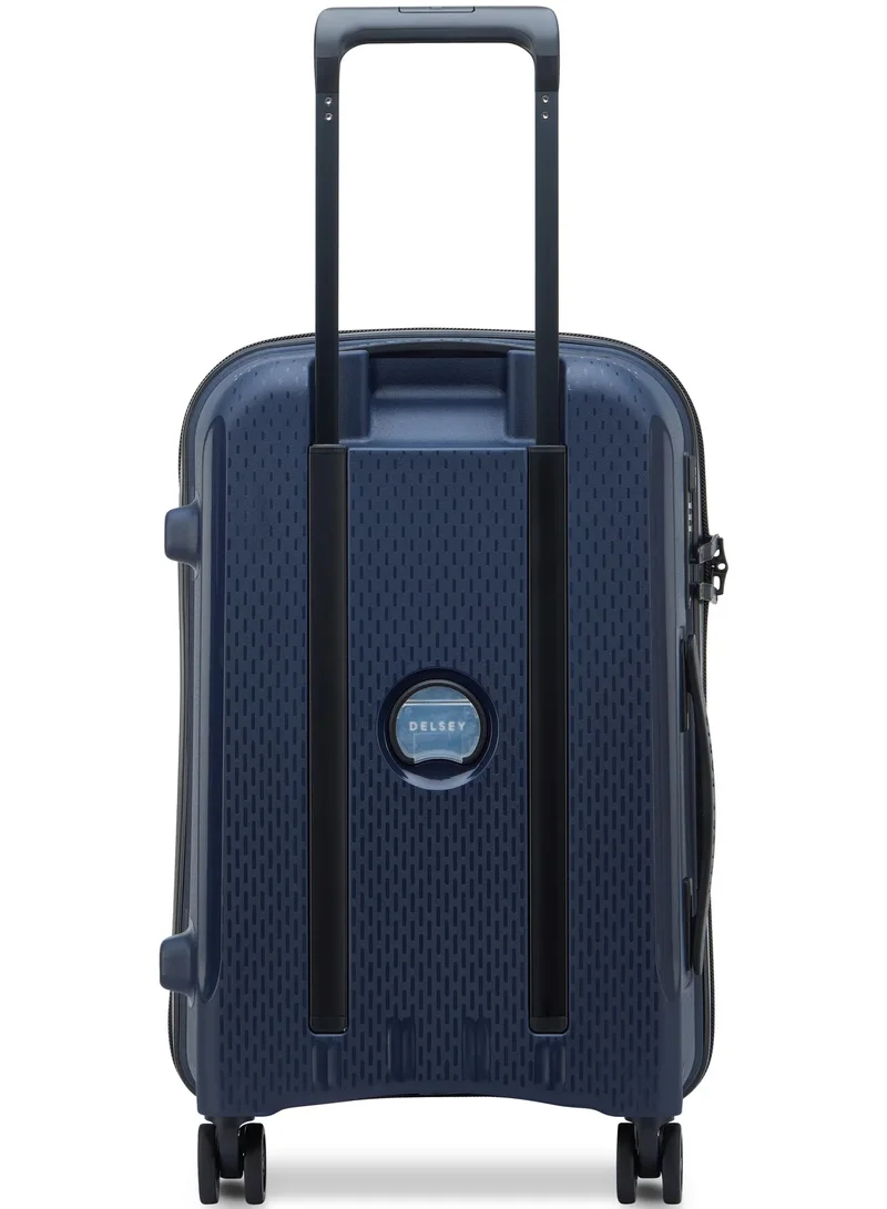 DELSEY Paris  Delsey Belmont + 55cm Trolley, Cabin Size, Blue Color, TSA Lock, Inner Mesh Zipper Pocket, Hard Top Polycarbonate Material,8 Wheels,5 Years International Warranty.  | Best Price UAE