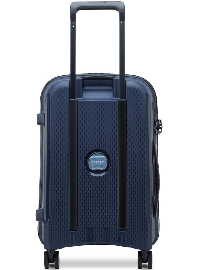 DELSEY Paris Belmont Plus 55 Cm Non-Expandable 4 Wheeled Cabin Luggage Trolley - Blue - Image 4